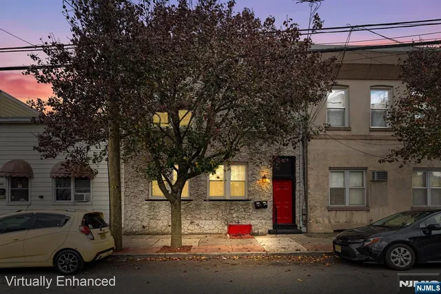 a car parked in front of a building