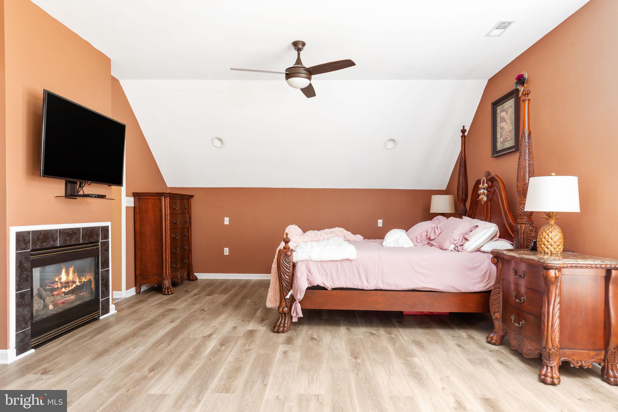 281 Huntersridge Road Winchester, VA 22602 - Photo 23 of 50 Master bedroom with 2 sided Fireplace