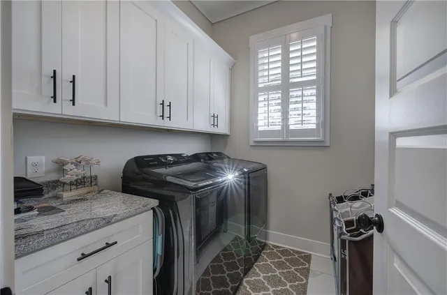 a view of a backyard with sitting area