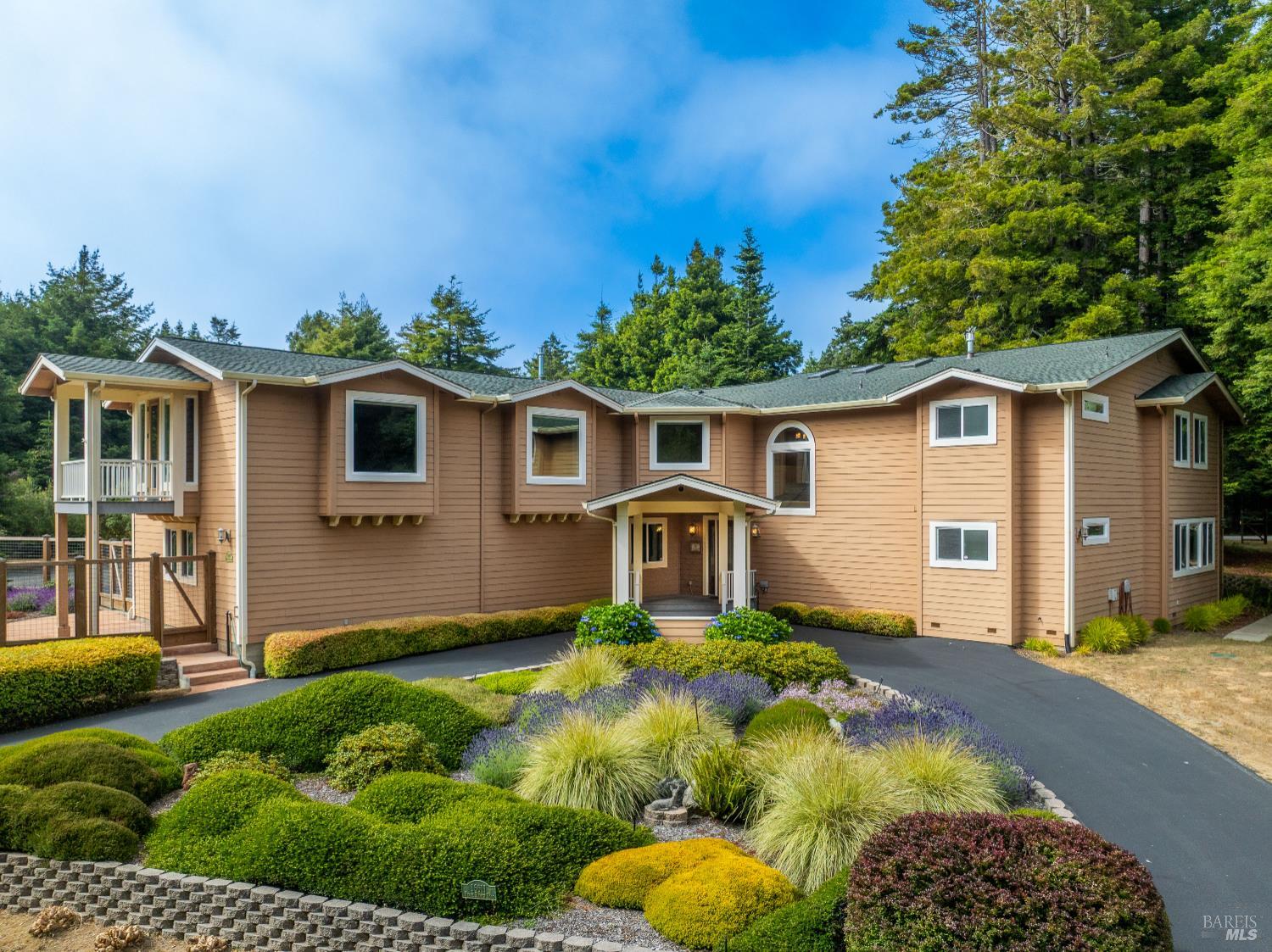 16611 Pearl Ranch Road Fort Bragg, CA 95437 - Photo 2 of 71 a front view of house with yard and green space