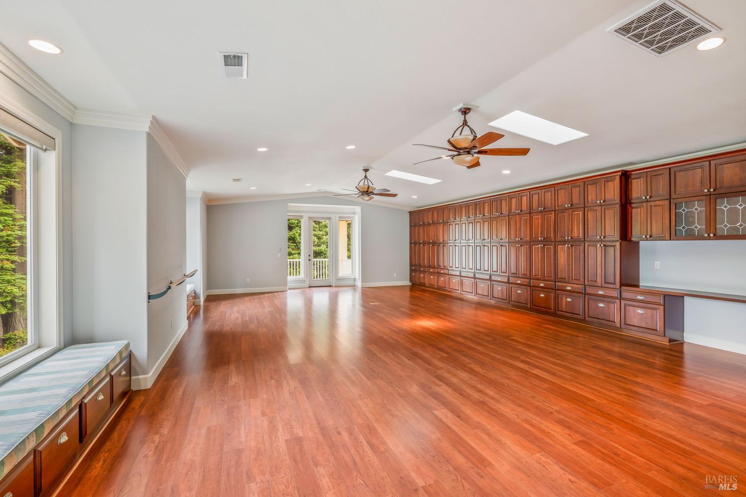 16611 Pearl Ranch Road Fort Bragg, CA 95437 - Photo 34 of 71 a view of a room with wooden floor and a window