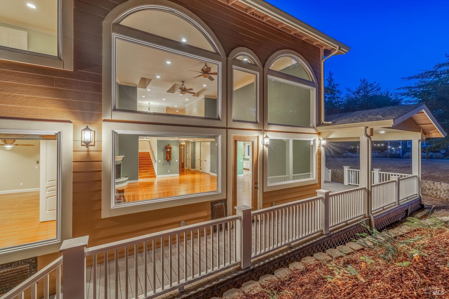 16611 Pearl Ranch Road Fort Bragg, CA 95437 - Photo 62 of 71 a view of a house with a large window