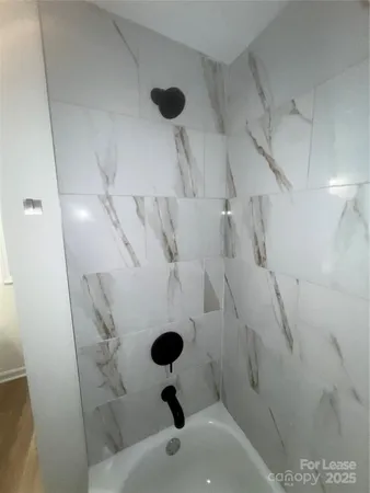 a bathroom with a sink and a shower