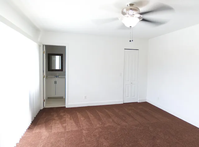 a view of a room with an empty room