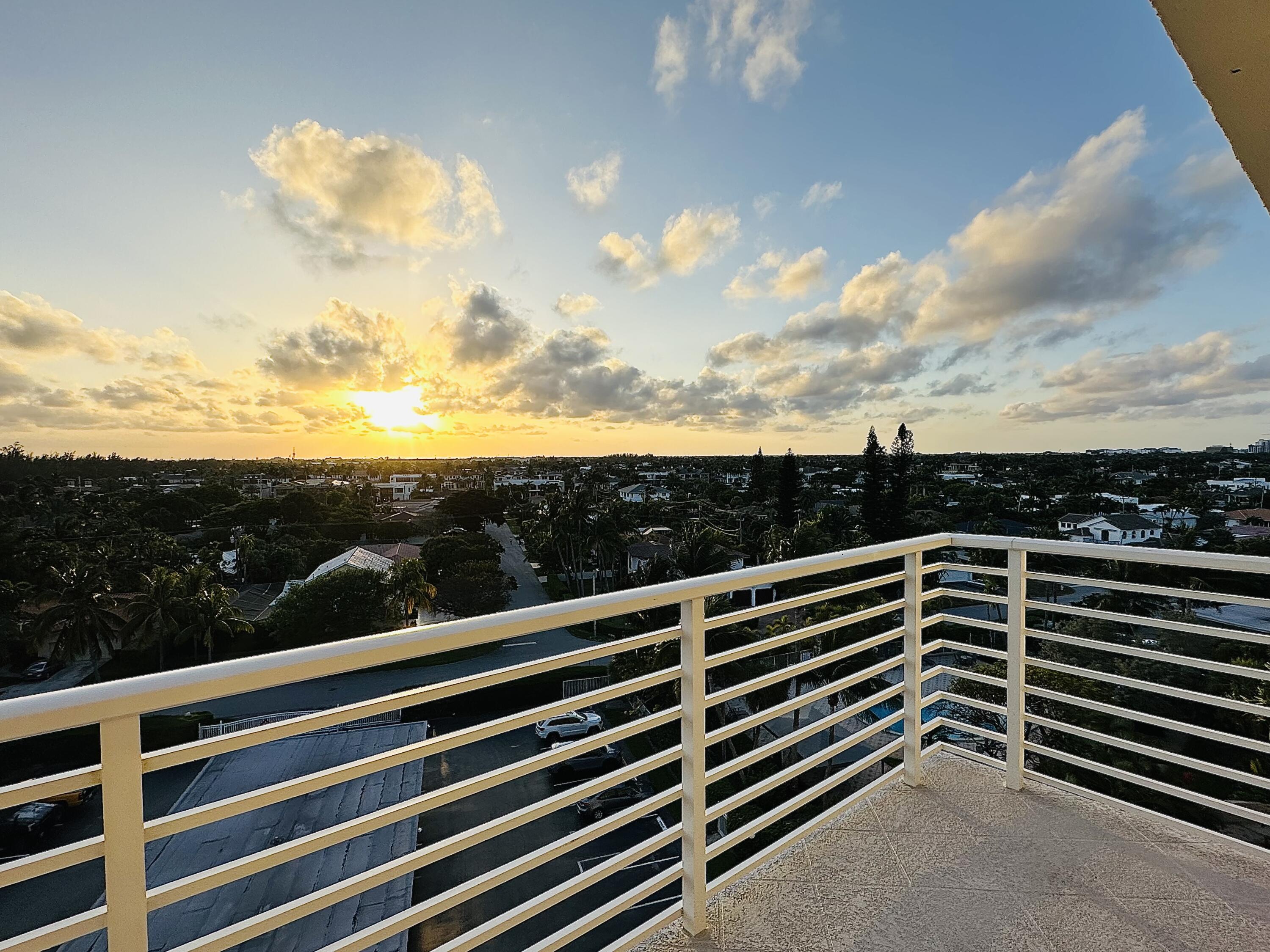 2851 South Ocean Boulevard, Unit 7S Boca Raton, FL 33432 - Photo 5 of 12 7S Balcony facing West