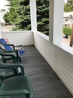 a view of outdoor space with seating area