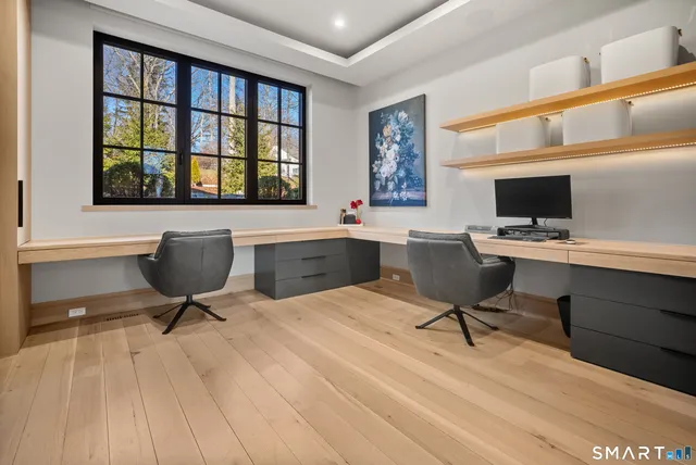 a workspace with a window