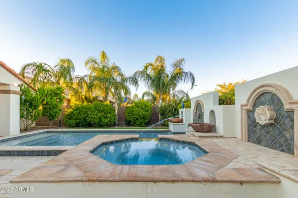 a view of outdoor space yard and swimming pool