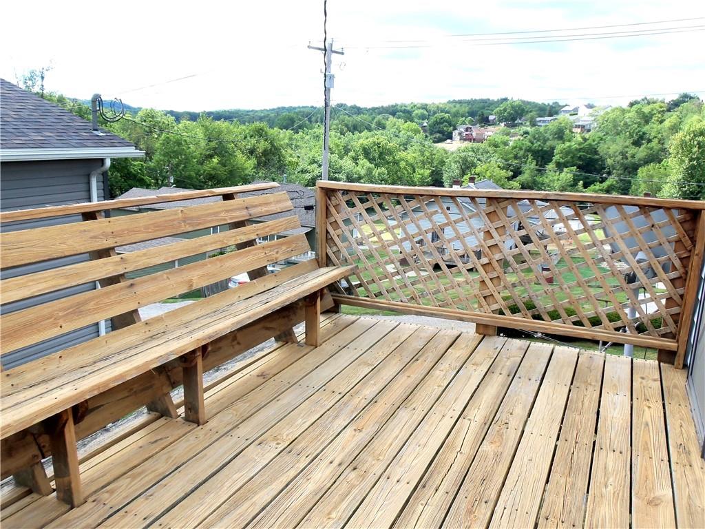 306 Silver Maple Avenue Langeloth, PA 15054 - Photo 27 of 31 a view of deck with wooden floor and outdoor seating