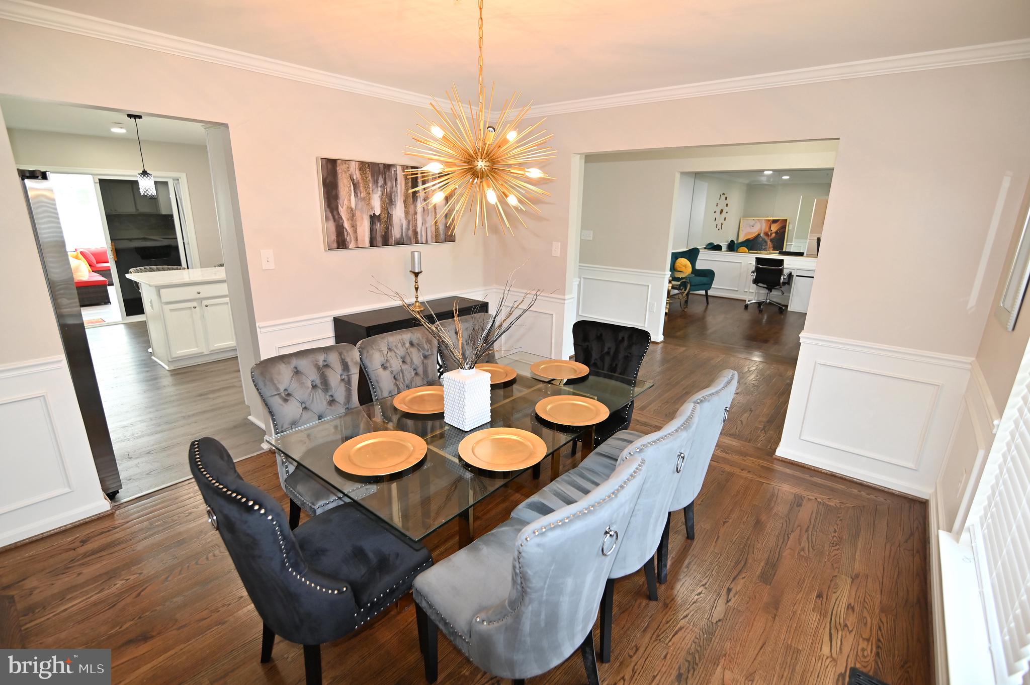6009 Sellner Lane Clinton, MD 20735 - Photo 11 of 61 a dining room with furniture and wooden floor