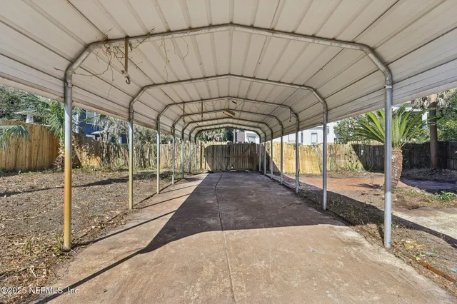 a car parked in front of a building