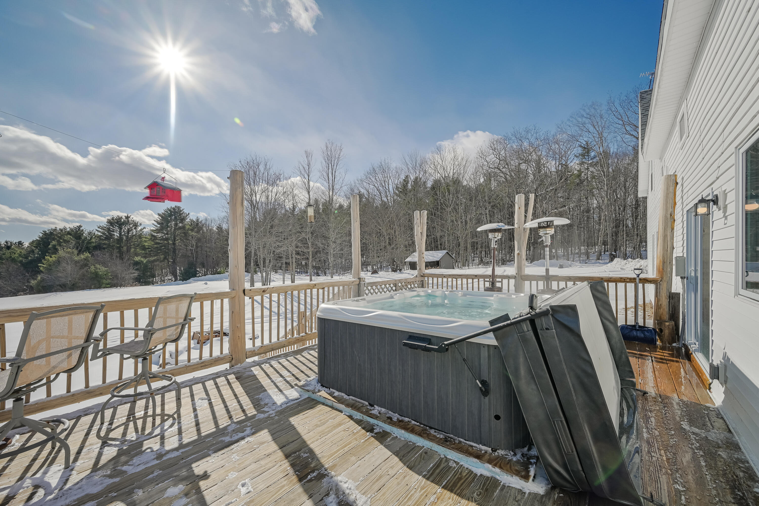 61 West Palmer Road Winslow, ME 04901 - Photo 37 of 46 Hot Tub on back deck