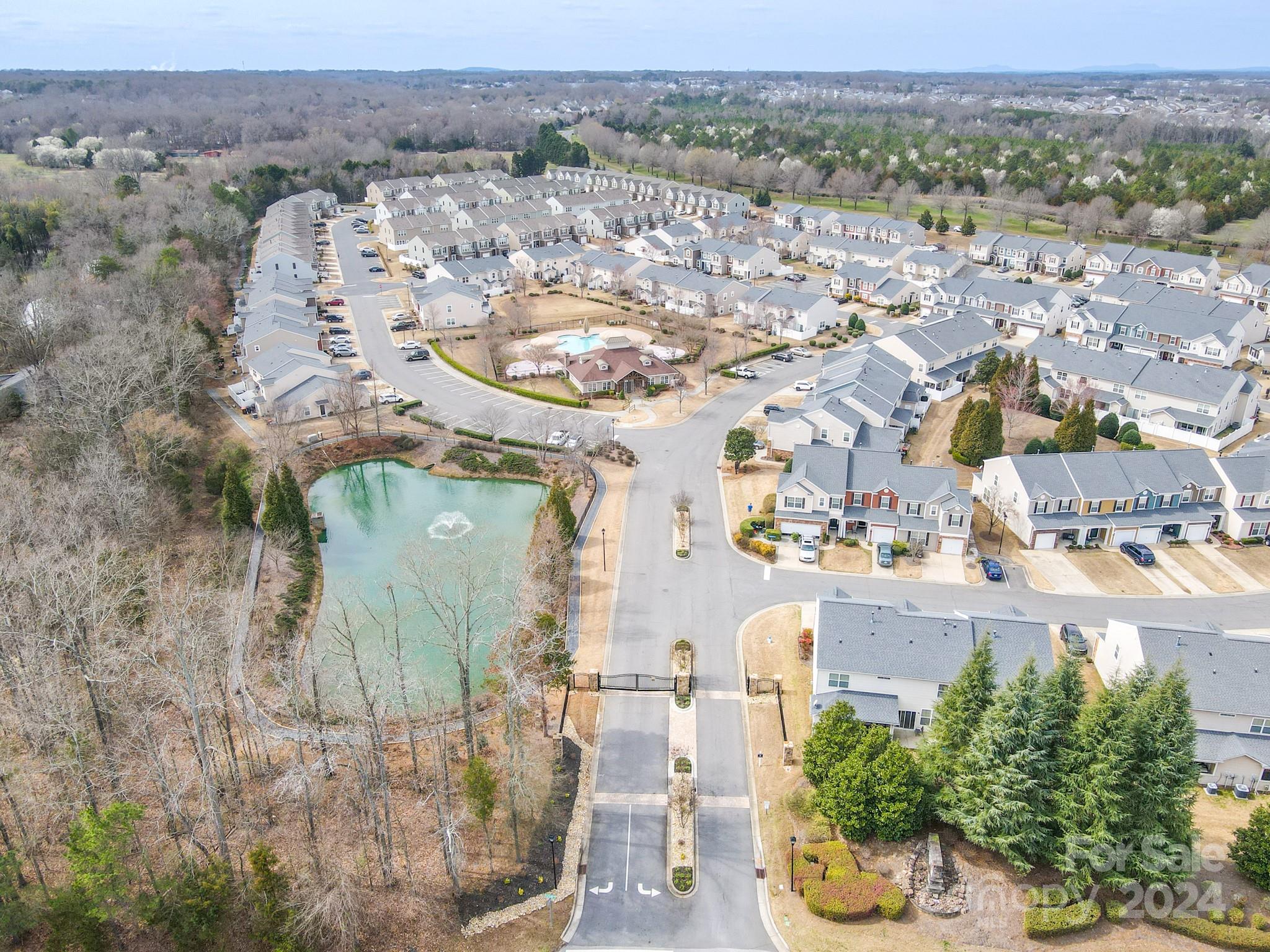 829 Canoe Song Road Fort Mill, SC 29708 - Photo 35 of 38 an aerial view of residential houses with outdoor space