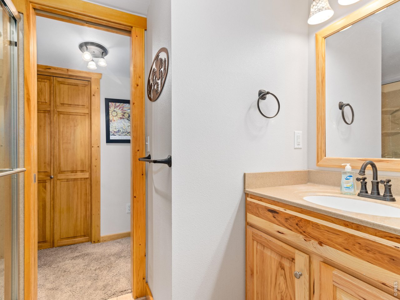 3143 Riverside Drive Lyons, CO 80540 - Photo 11 of 24 a bathroom with a mirror and a shower