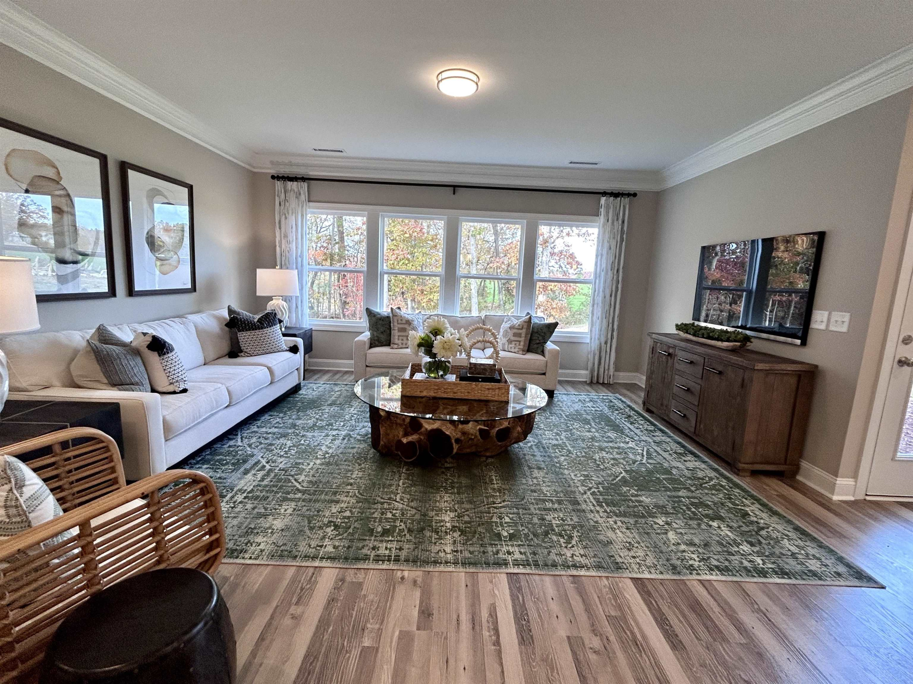 204 Kavanaugh Road Wake Forest, NC 27587 - Photo 18 of 53 a living room with furniture and a flat screen tv