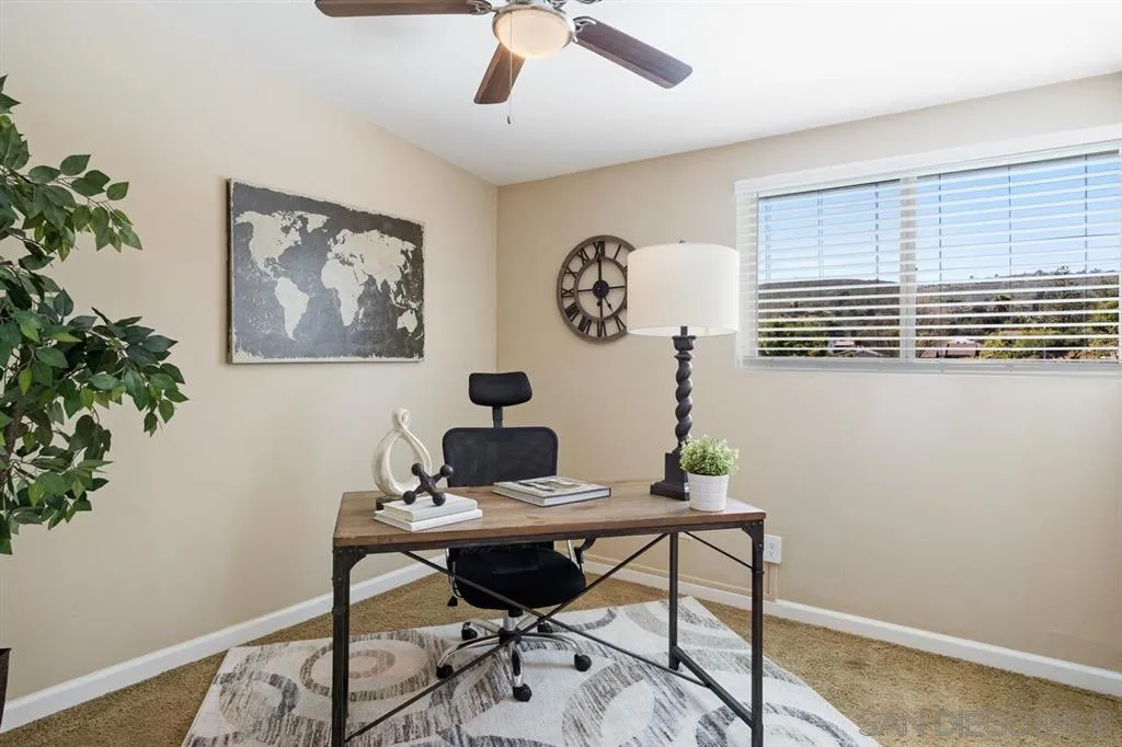 13916 Frame Road Poway, CA 92064 - Photo 14 of 19 a workspace with furniture and a potted plant