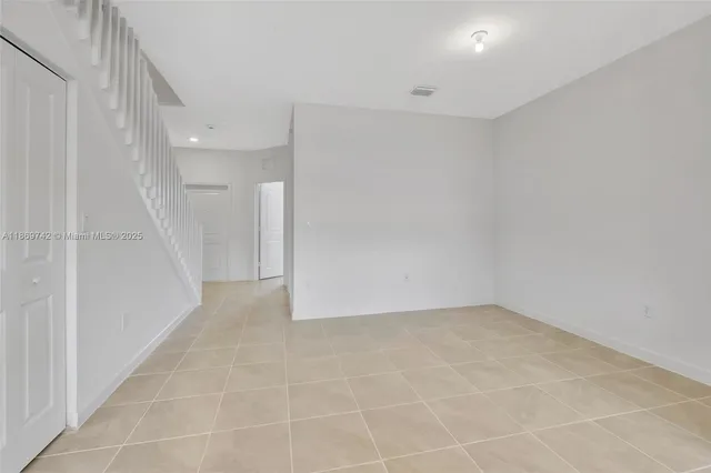 a view of an empty room