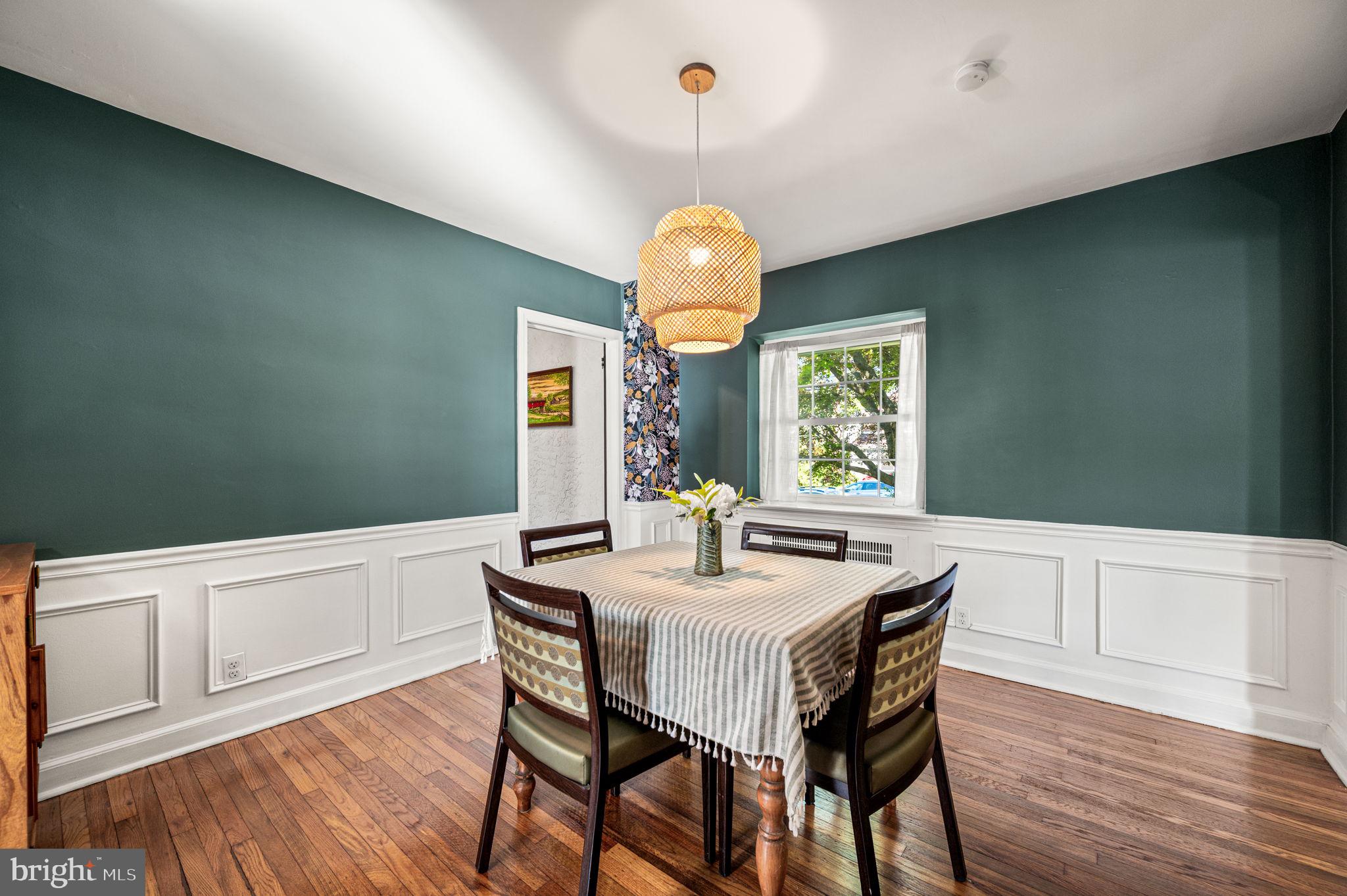 56 North Brookside Road Springfield, PA 19064 - Photo 23 of 32 Dining Room w/ wainscoting & doorway to Great Room