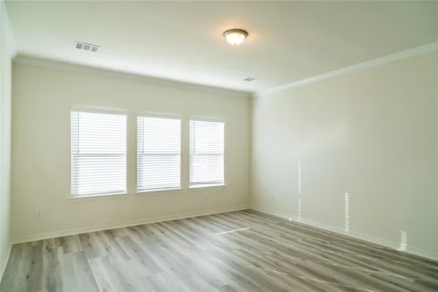 a close up view of racks on the wall