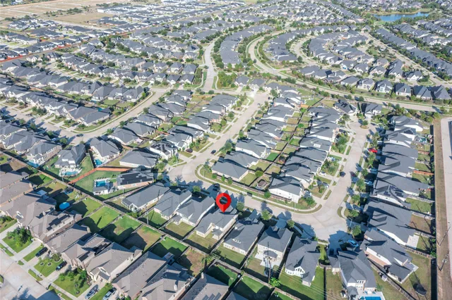 an aerial view of a city