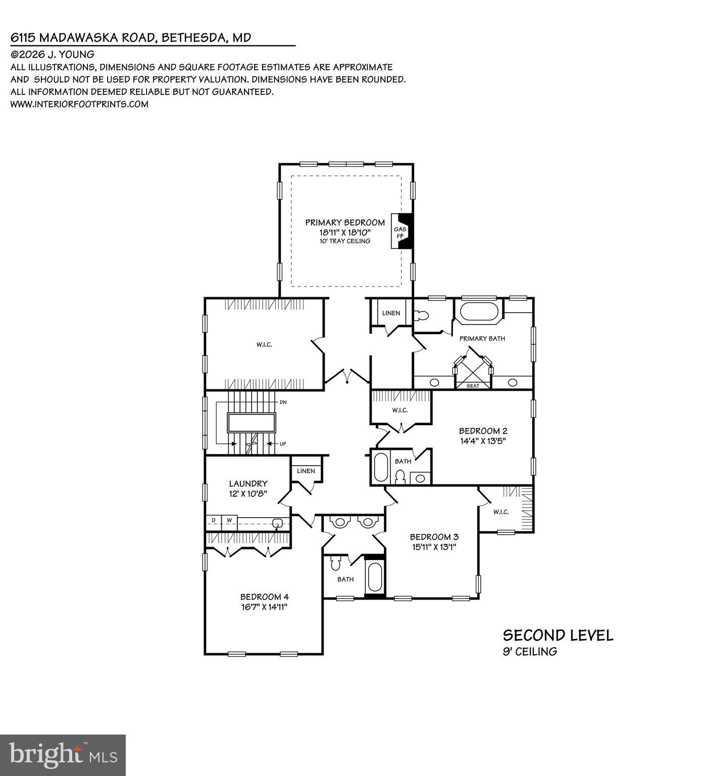 6115 Madawaska Road Bethesda, MD 20816 - Photo 77 of 78 Floor Plan - Upper Level 1