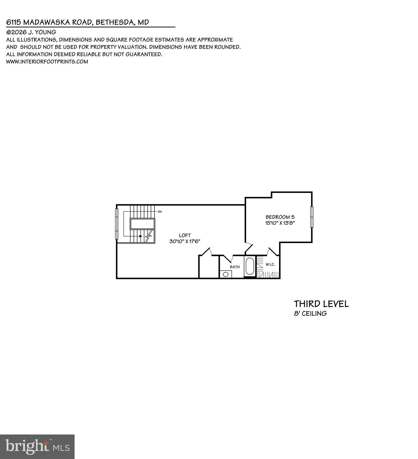 6115 Madawaska Road Bethesda, MD 20816 - Photo 78 of 78 Floor Plan - Upper Level 2