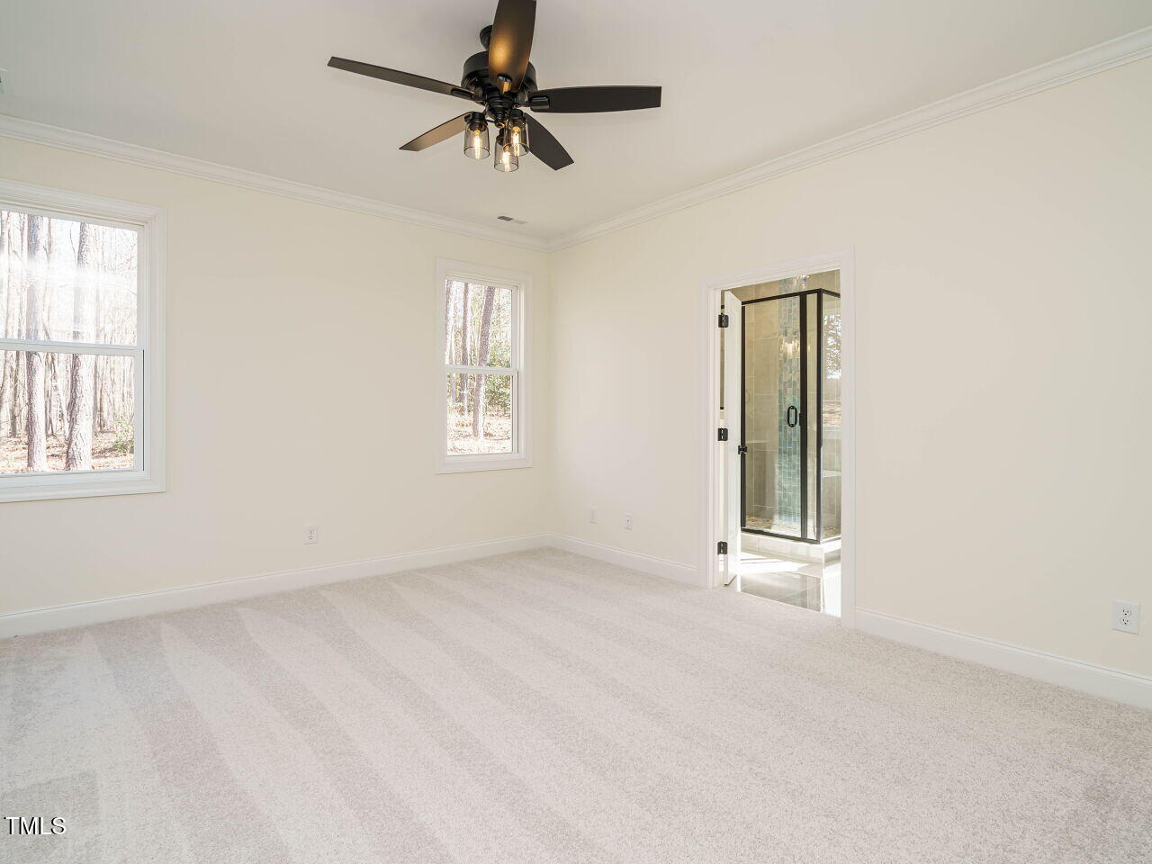 30 Tamaran Ct Spring Spring Hope, NC 27882 - Photo 20 of 37 an empty room with windows and fan