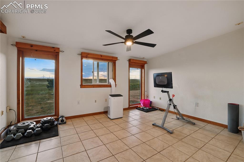 6615 Mulberry Road Calhan, CO 80808 - Photo 19 of 50 a living room with furniture and a flat screen tv