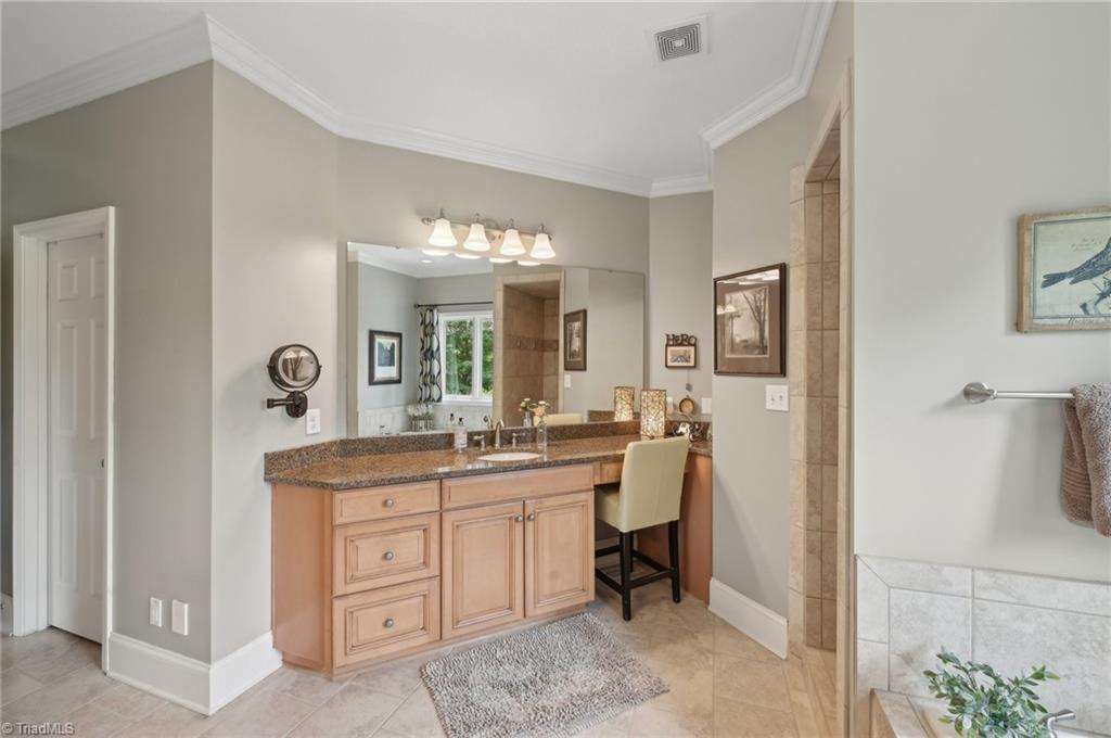 6741 Layton Road Liberty, NC 27298 - Photo 19 of 50 Primary bath has two vanities.