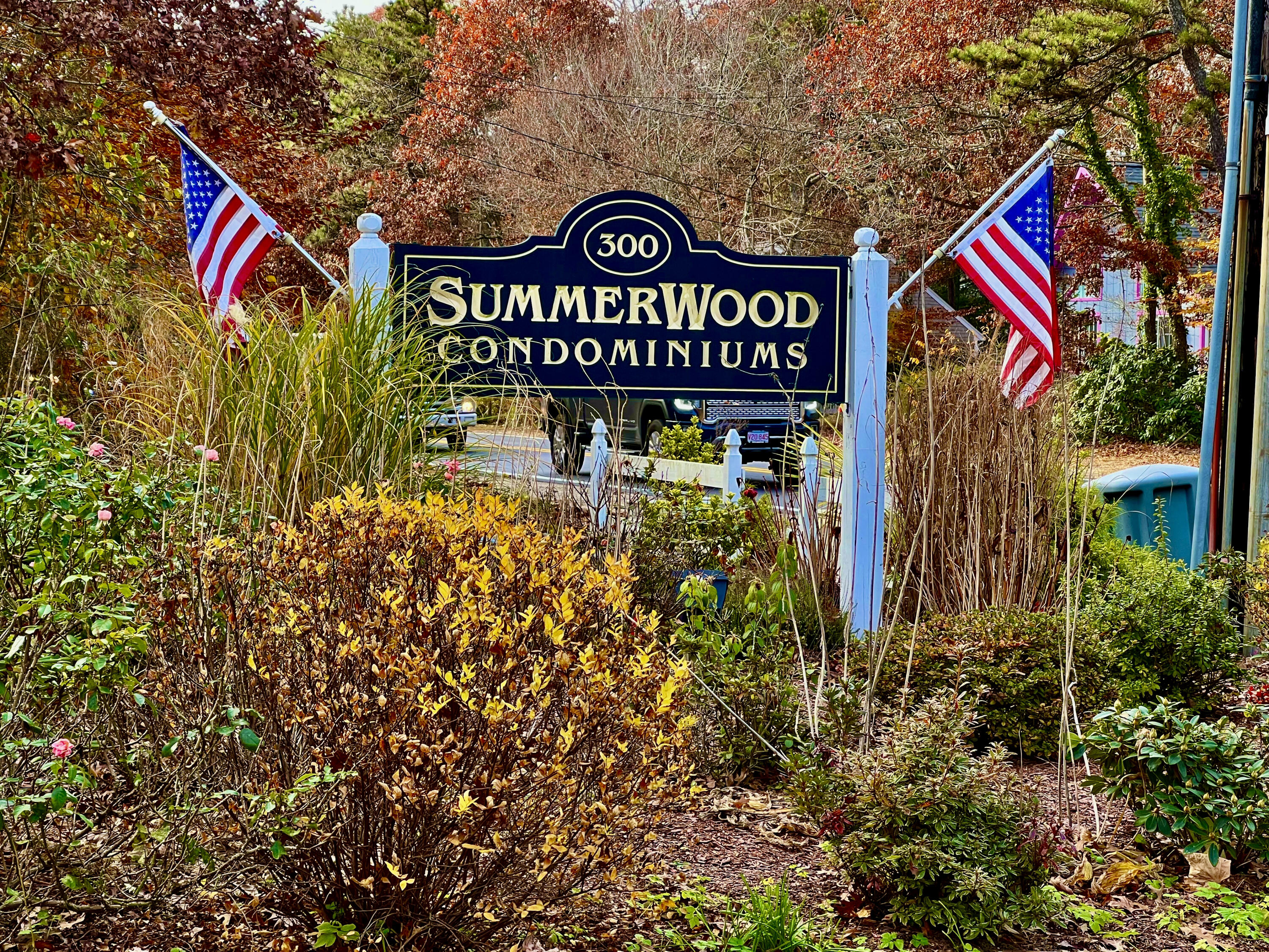 a sign that is on a street