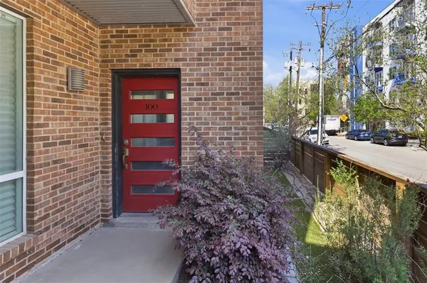 a small pool with a outdoor seating