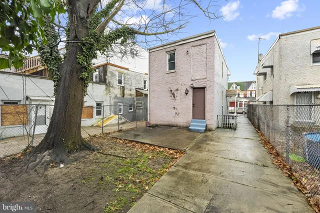 a backyard of a house