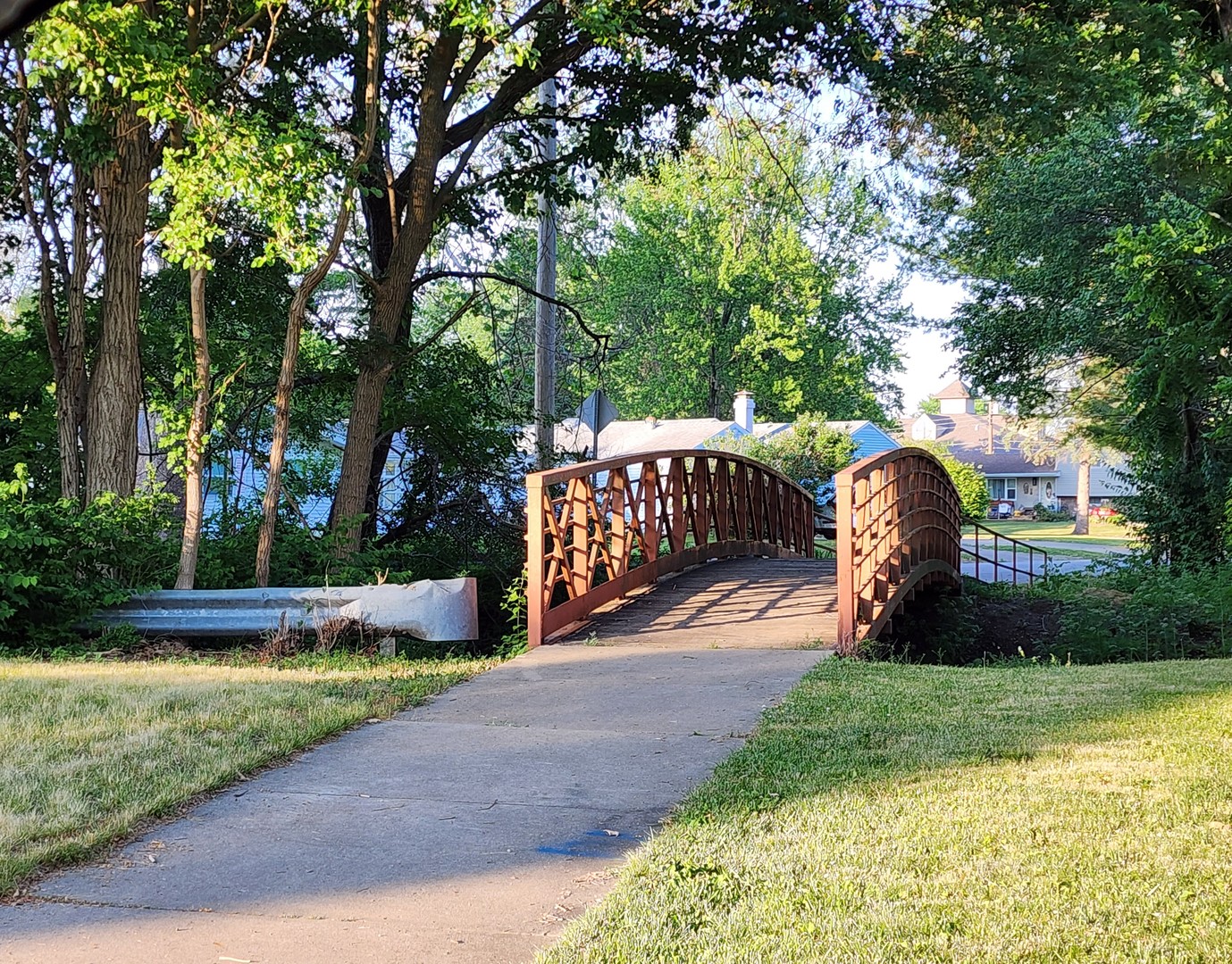 1825 Crescent Drive Champaign, IL 61821 - Photo 24 of 24 a view of a wooden floor in front of a house with large trees