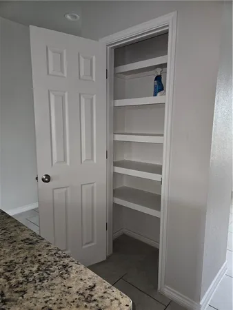 a view of closet area