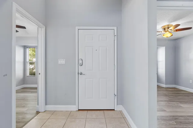 a view of an entryway door