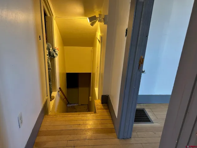 a view of a walk in closet