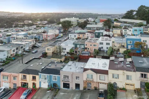 a view of city with tall buildings