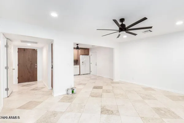 a view of an empty room