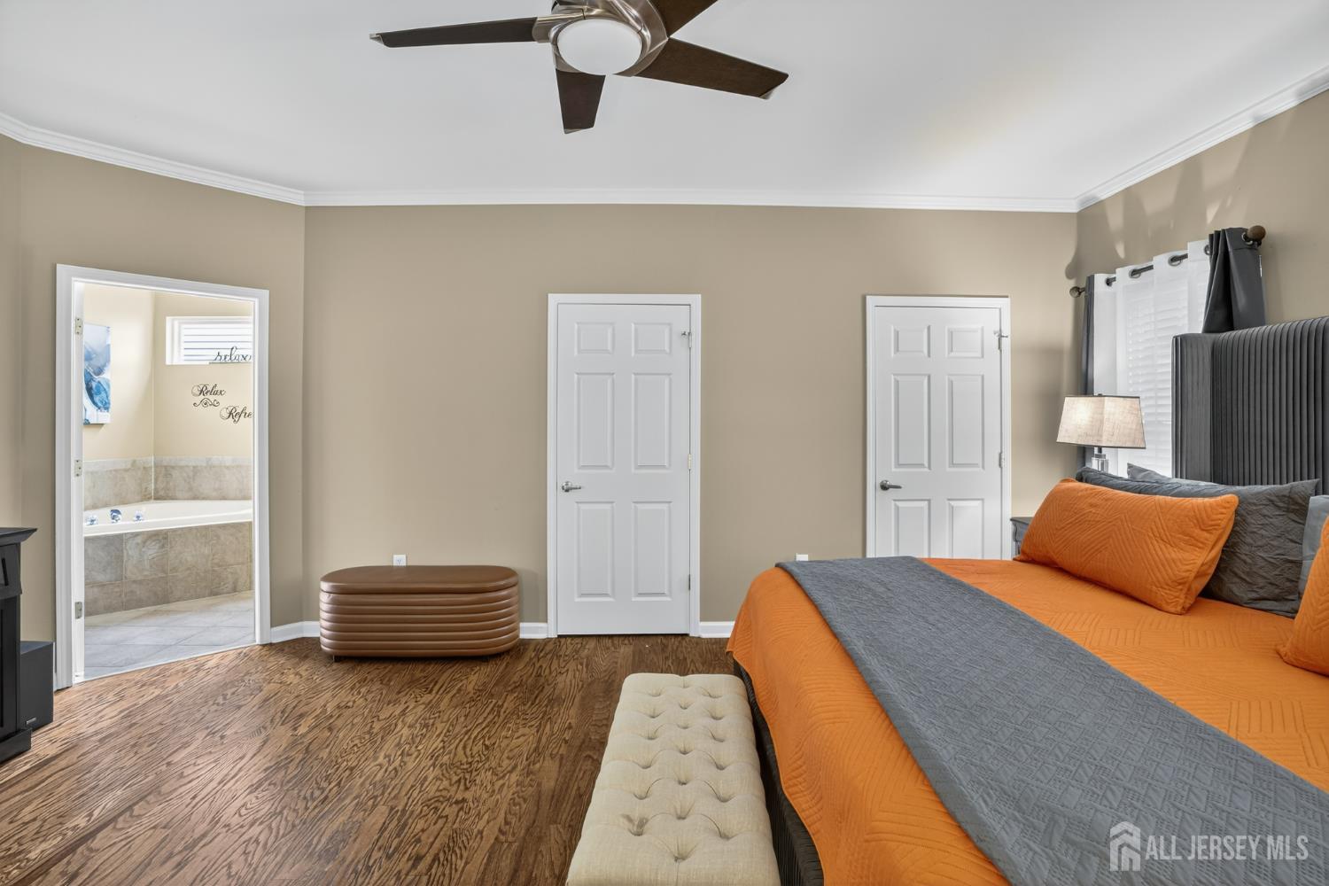 6 George Russell Way Clifton, NJ 07013 - Photo 26 of 45 a bedroom with a bed and balcony view