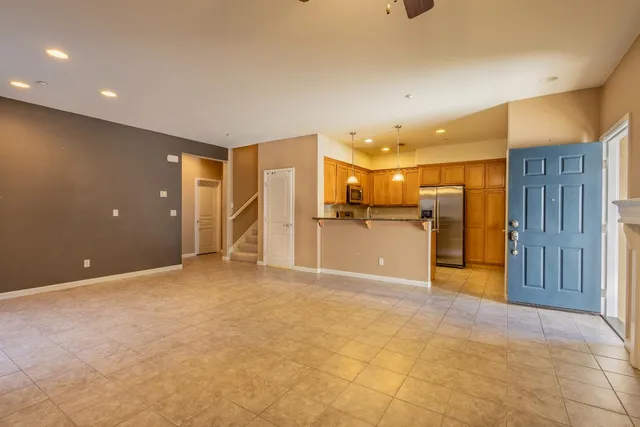 a view of a livingroom with a furniture