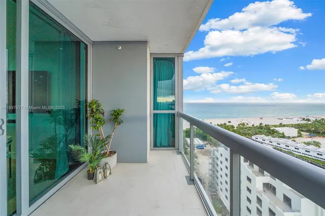 a city view from a balcony