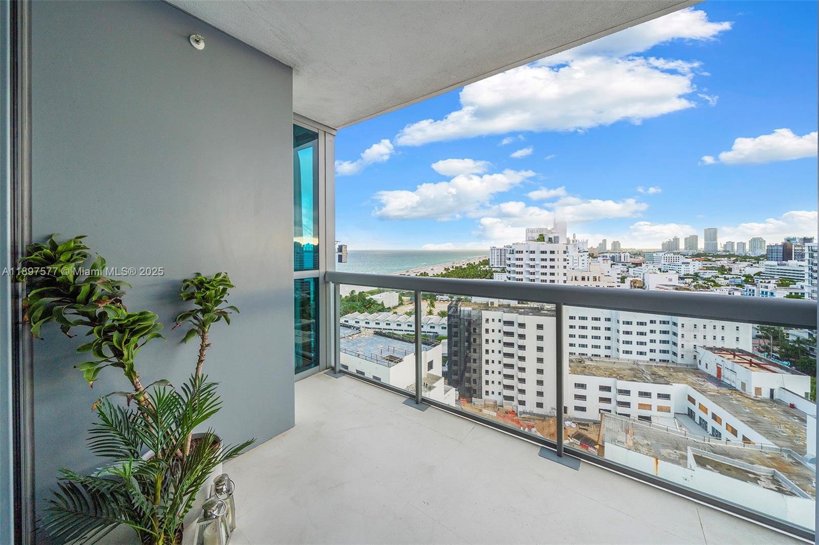101 20th Street, Unit 2002 Miami Beach, FL 33139 - Photo 10 of 40 a view of balcony with city view