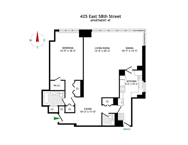 $1,200,000 | 425 East 58th Street, Unit 8F | Sutton Place