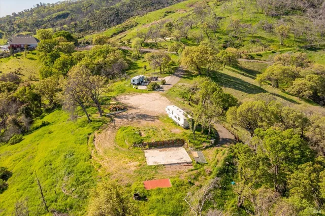 a view of yard with swimming pool