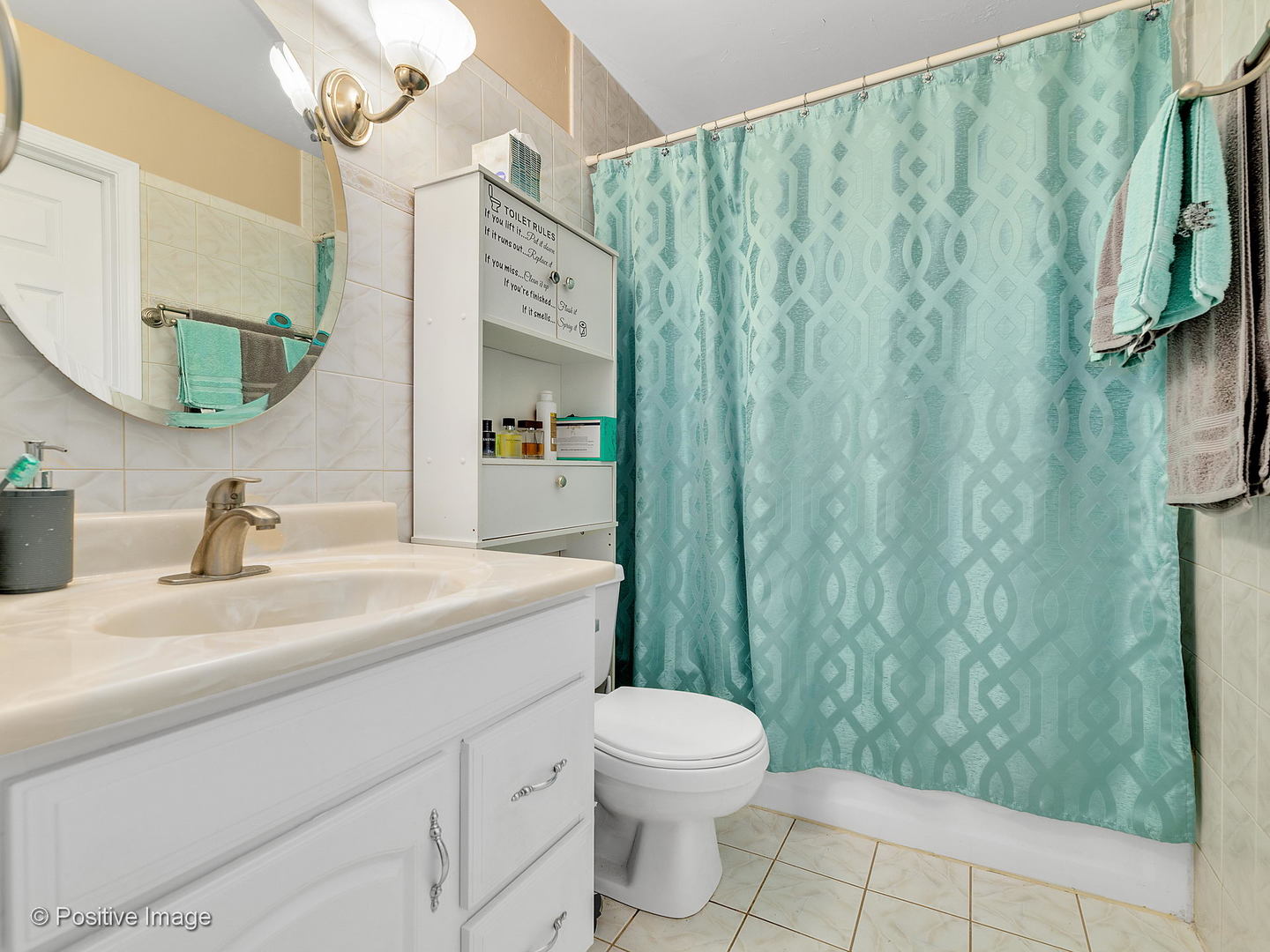 773 High Ridge Road Roselle, IL 60172 - Photo 13 of 18 a bathroom with a sink a toilet and shower