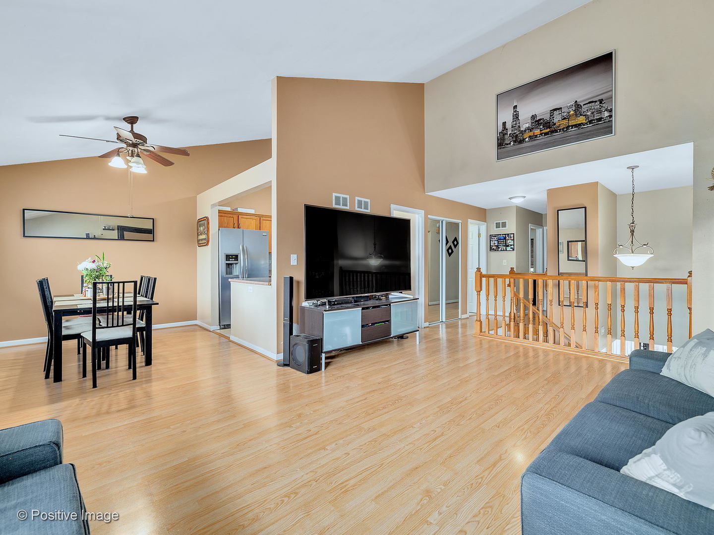 773 High Ridge Road Roselle, IL 60172 - Photo 4 of 18 a living room with furniture and a flat screen tv