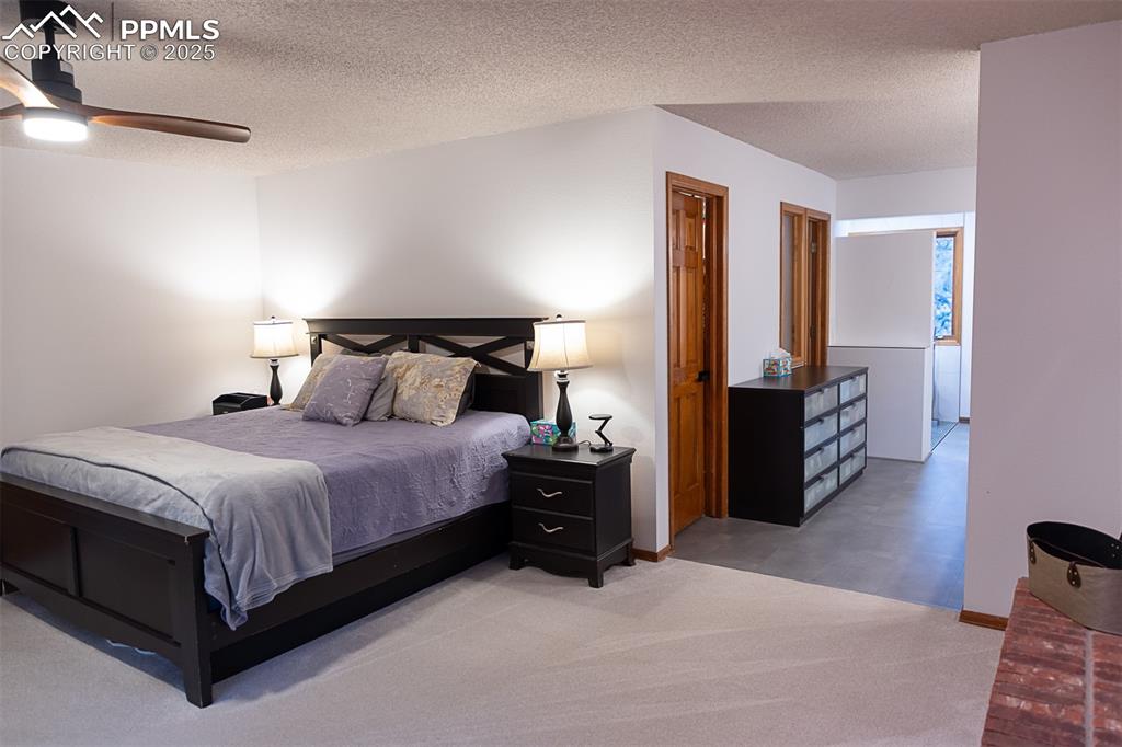 555 Hidden Marsh Road Monument, CO 80132 - Photo 39 of 47 a bedroom with a bed and walk in closet