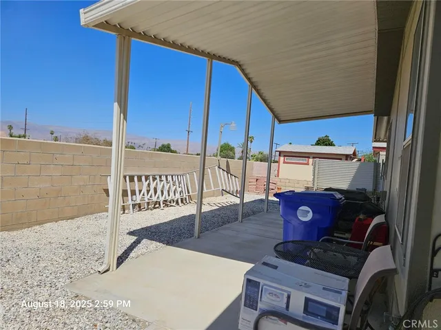 a view of a building with a outdoor space