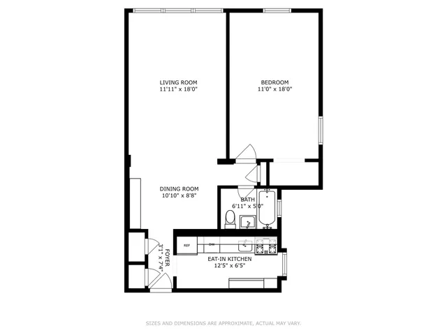 a front view of a building with car parked