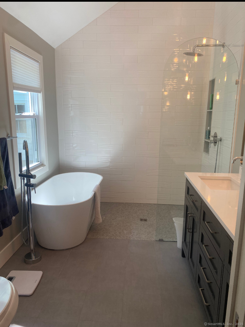 101 Cow Hill Road Clinton, CT 06413 - Photo 14 of 24 a bathroom with a granite countertop sink and a mirror